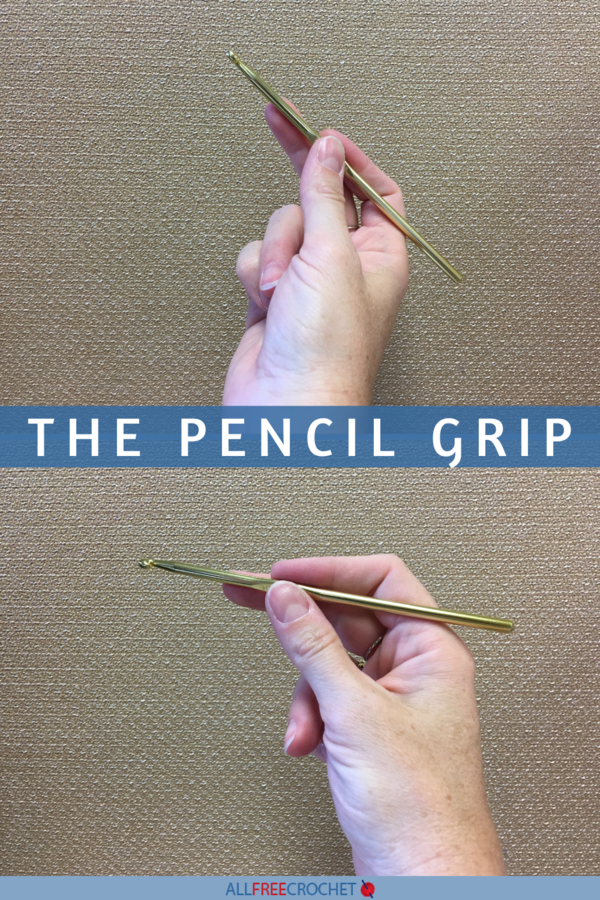 The Pencil Grip for Holding Crochet Hooks