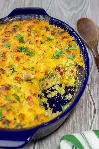 Sausage And Cheese Grits Casserole