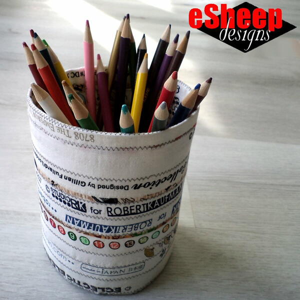 Selvage Fabric Canister Selvage Fabric Canister