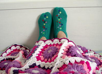 Lucilu Slippers Shoes Knitting Pattern