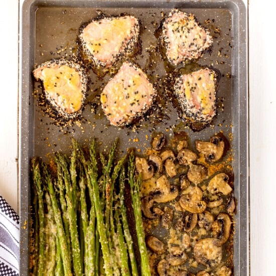 Sheet Pan Tuna Steak Dinner Sheet Pan Tuna Steak Dinner