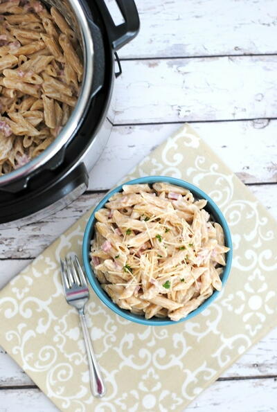 Instant Pot Ham Alfredo Instant Pot Ham Alfredo