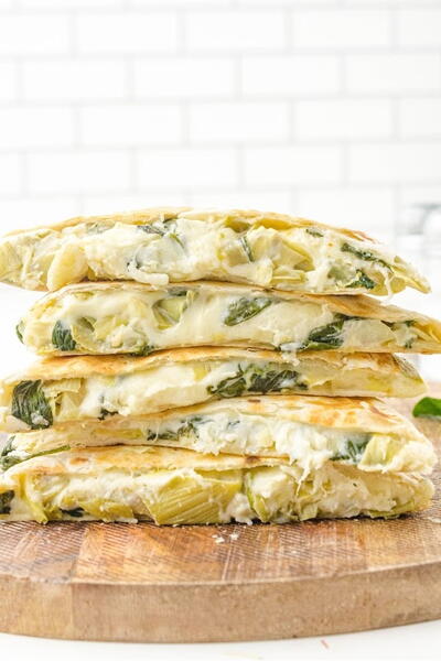 Spinach Artichoke Quesadillas Spinach Artichoke Quesadillas