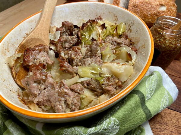 Cabbage And Sausage Casserole Cabbage And Sausage Casserole