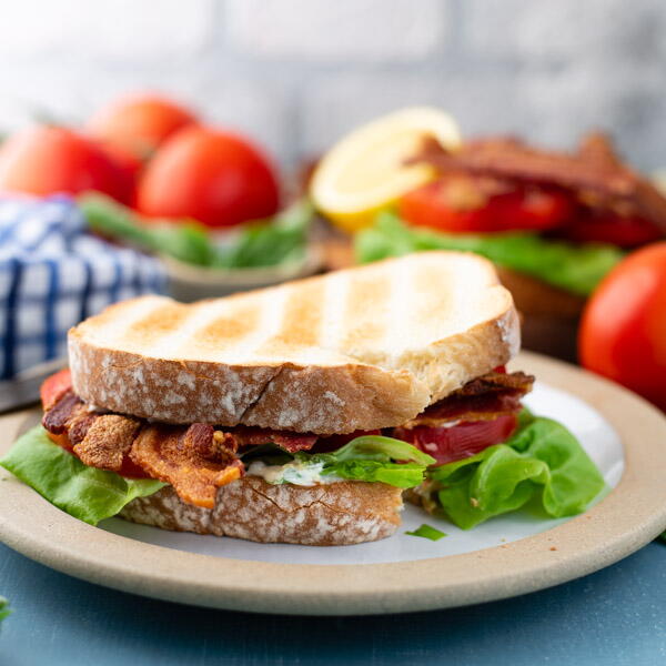 Blt Sandwich With Basil Mayo Blt Sandwich With Basil Mayo