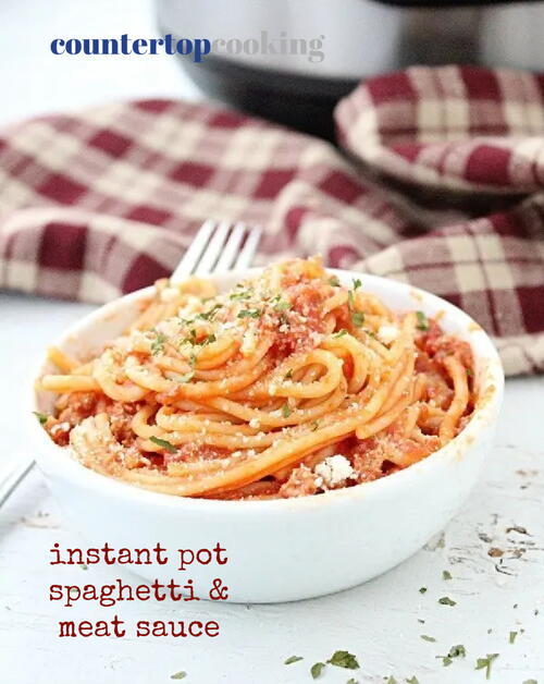 Pressure Cooker Spaghetti And Meat Sauce Pressure Cooker Spaghetti And Meat Sauce