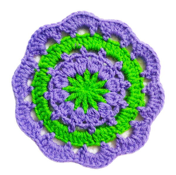 Tea Crochet Flower Coaster