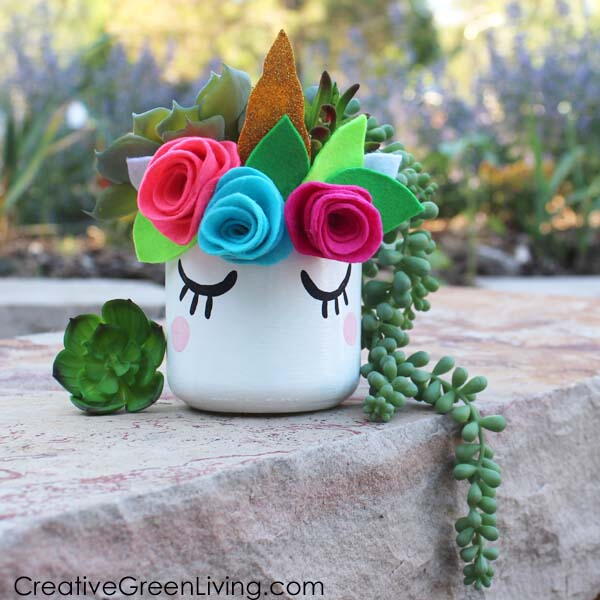 Unicorn Succulent Planter DIY Unicorn Succulent Planter DIY