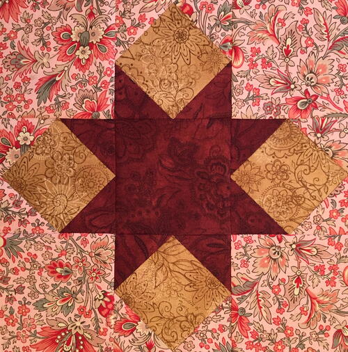 Star Cross Quilt Block Star Cross Quilt Block