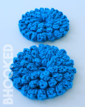 Crochet Popcorn Stitch Flower