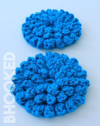 Crochet Popcorn Stitch Flower