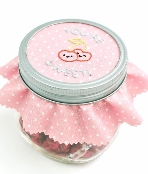 Cute Jar Topper Embroidery Pattern Cute Jar Topper Embroidery Pattern