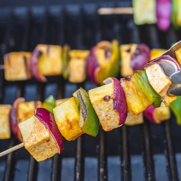Hawaiian Grilled Tofu Skewers Hawaiian Grilled Tofu Skewers
