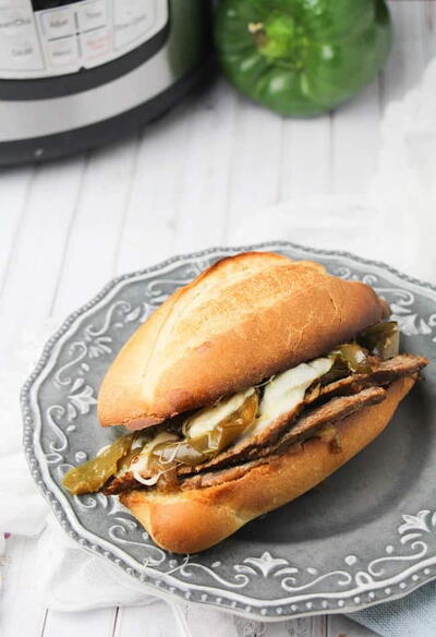 Instant Pot Philly Cheesesteak Sandwiches Instant Pot Philly Cheesesteak Sandwiches