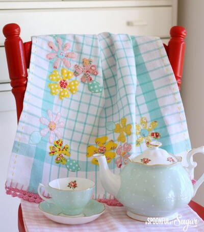 Sweet Spring Tea Towel Pattern 