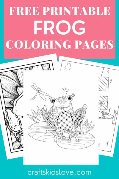 Free Printable Frog Coloring Pages Free Printable Frog Coloring Pages