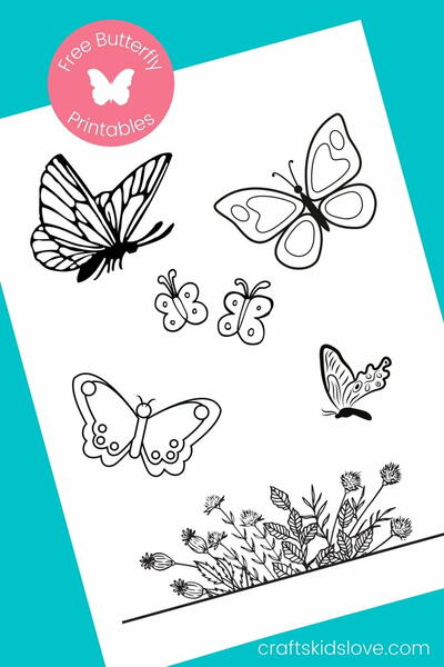 Free Printable Butterfly Coloring Pages Free Printable Butterfly Coloring Pages
