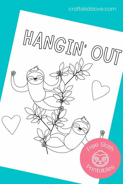 Printable Sloth Coloring Pages Printable Sloth Coloring Pages