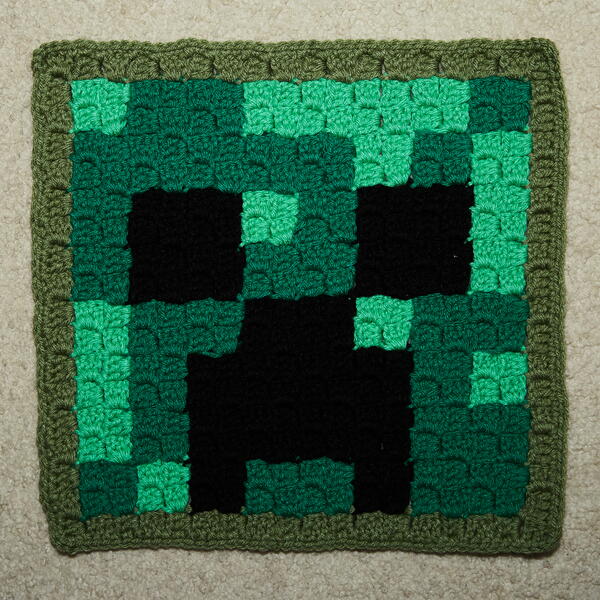 Minecraft Creeper C2c Crochet Block Minecraft Creeper C2c Crochet Block