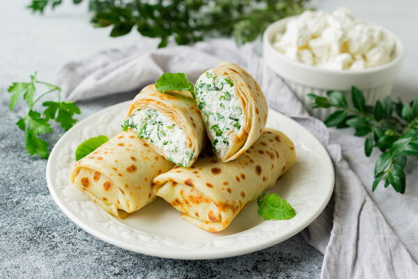 Cottage Cheese Crepes Cottage Cheese Crepes