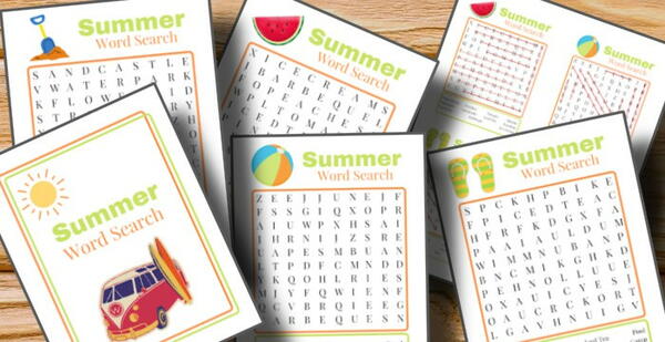 Free Summer Word Search Printables Free Summer Word Search Printables