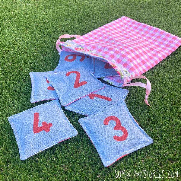 Denim Upcycle Bean Bag Game Denim Upcycle Bean Bag Game