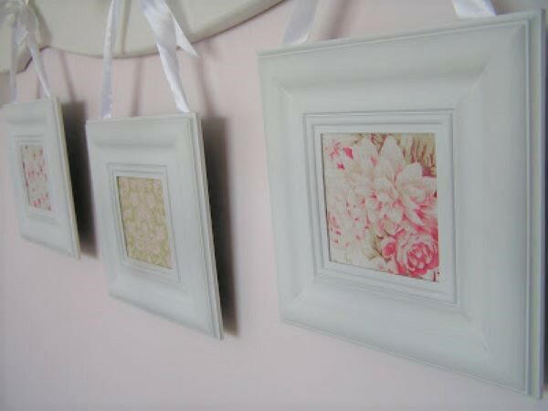 Framed Fabric DIY Wall Decor Framed Fabric DIY Wall Decor