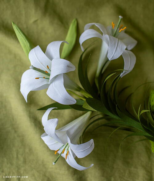 Crepe Paper Easter Lily Crepe Paper Easter Lily