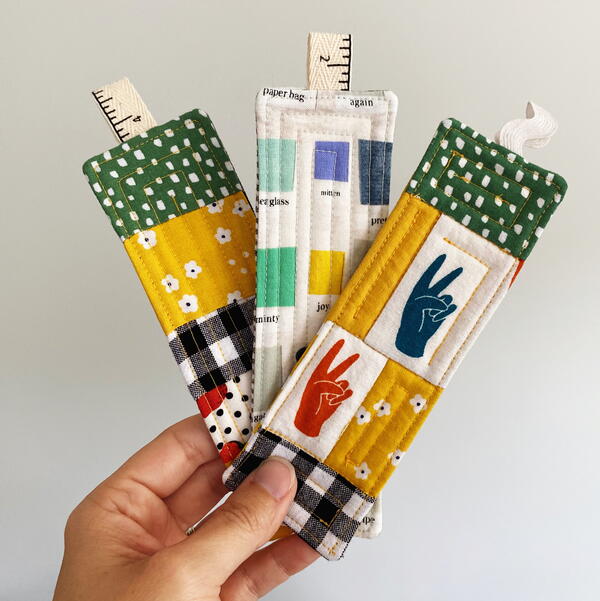 How To Sew Quilted Fabric Bookmarks How To Sew Quilted Fabric Bookmarks