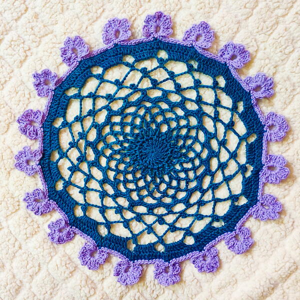 Enchanting Crochet Flower Doily Enchanting Crochet Flower Doily