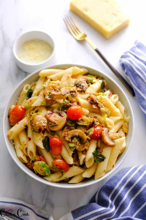 Brown Butter Brussel Sprouts Pasta Brown Butter Brussel Sprouts Pasta