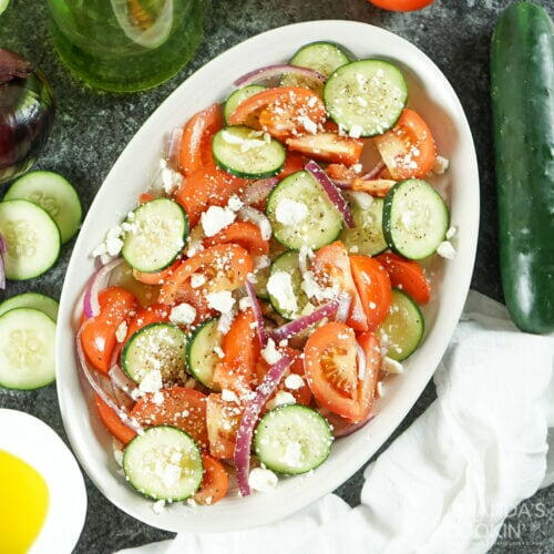 Tomato Cucumber Salad With Feta Tomato Cucumber Salad With Feta