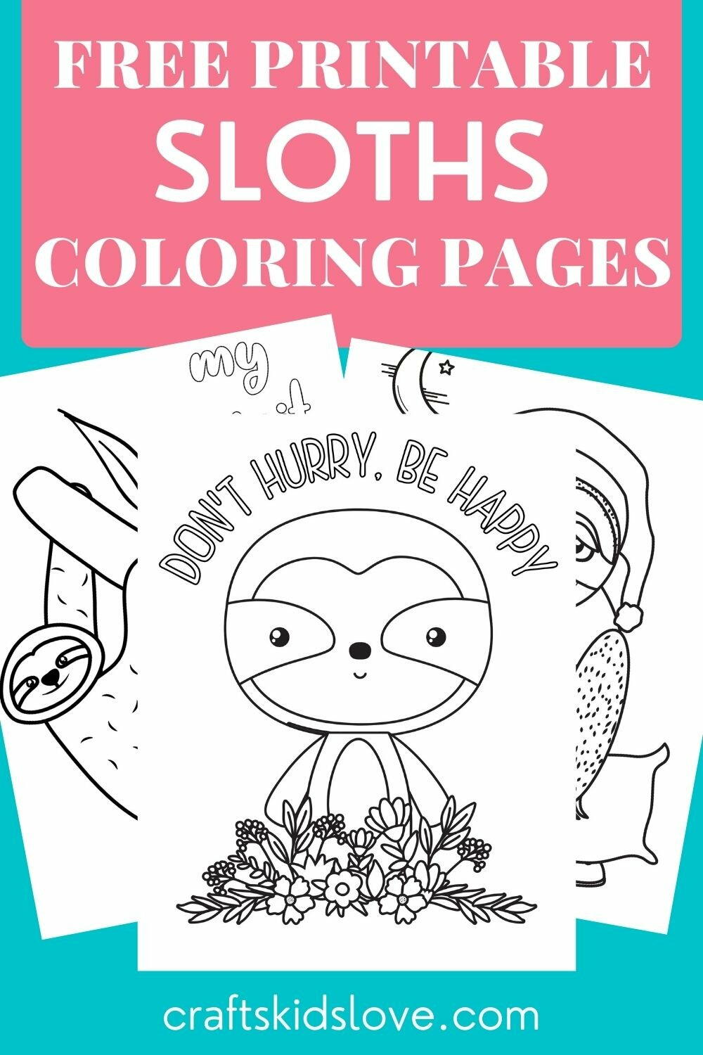 Printable Sloth Coloring Pages | FaveCrafts.com