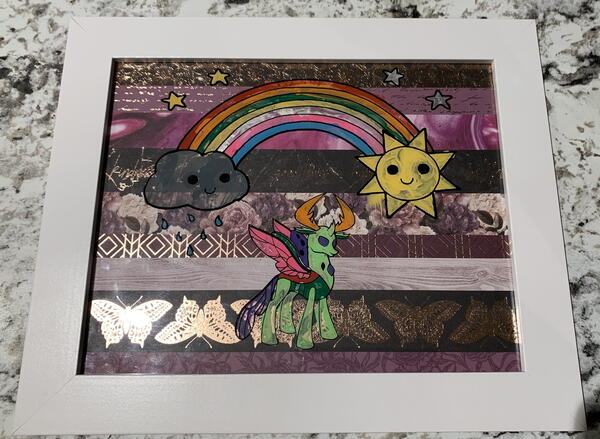 Painting Framed Glass Painting Framed Glass