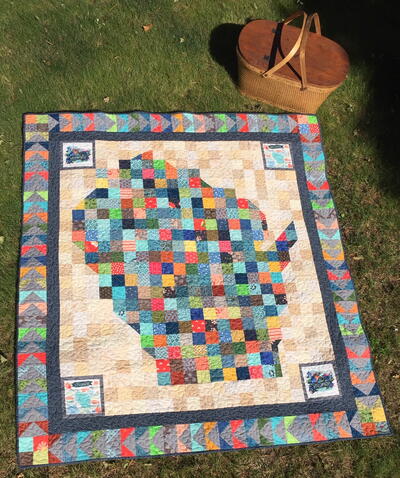 Meandering Wisconsin ~ A Picnic Quilt Pattern