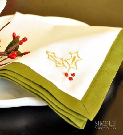 Merry Berry Christmas Napkins Merry Berry Christmas Napkins