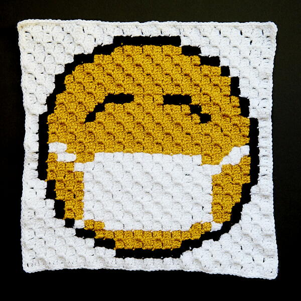 Covid Medical Mask Emoji C2c Crochet Block Covid Medical Mask Emoji C2c Crochet Block