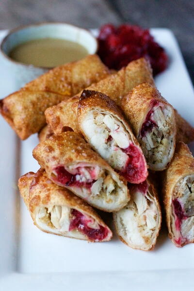 Thanksgiving Turkey Egg Rolls Thanksgiving Turkey Egg Rolls