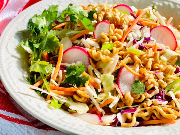 No Cook Ramen Pasta Salad No Cook Ramen Pasta Salad