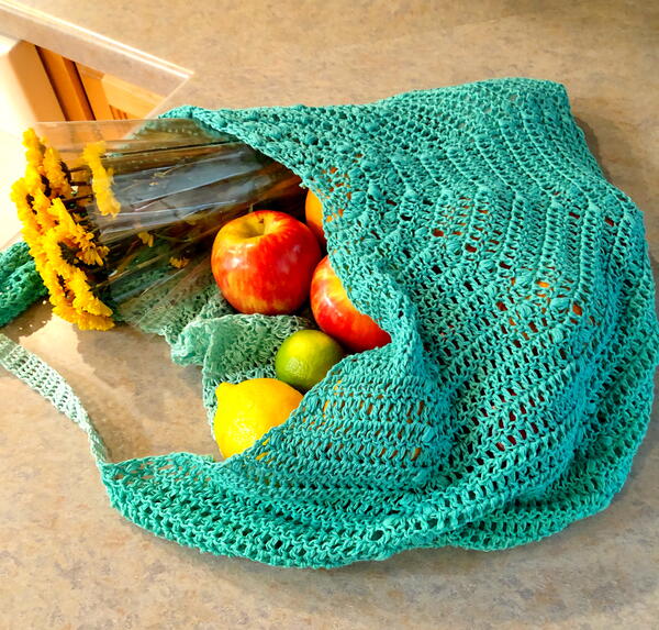 Large Crochet Mesh Market Bag Large Crochet Mesh Market Bag