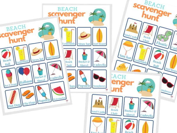 Beach Scavenger Hunt Beach Scavenger Hunt