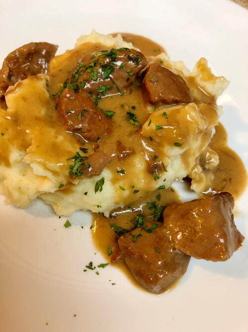 Slow Cooker Beef Tips With Gravy Slow Cooker Beef Tips With Gravy