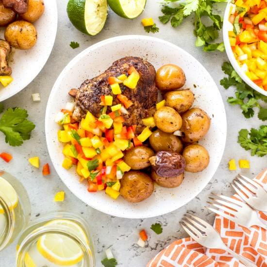 Instant Pot Jerk Chicken And Little Potatoes Instant Pot Jerk Chicken And Little Potatoes
