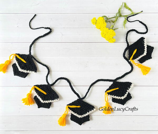 Crochet Graduation Garland Crochet Graduation Garland