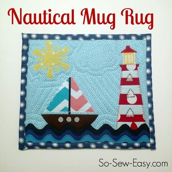 Nautical Mug Rug Nautical Mug Rug