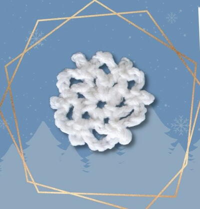 Crochet Snowflake Applique