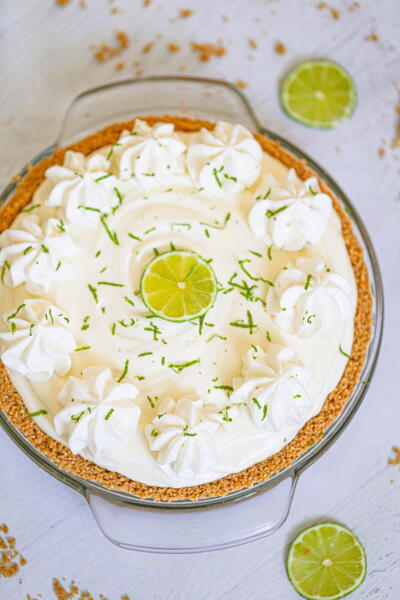 Easy Creamy Lime Cheesecake Pie Easy Creamy Lime Cheesecake Pie
