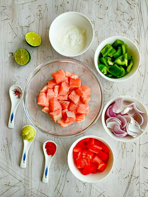 Easy Oven-baked Salmon Kabobs Easy Oven-baked Salmon Kabobs