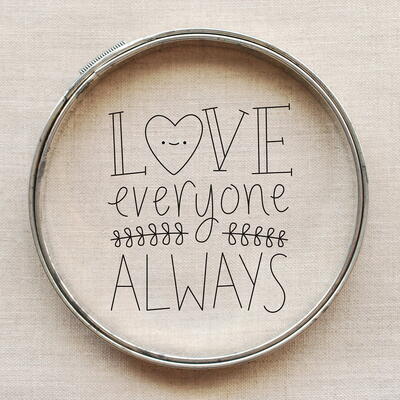 Love Everyone Always Embroidery Pattern