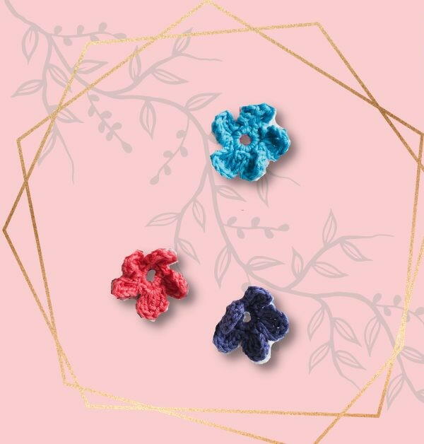 Easy Crochet Freesia Flower Applique Easy Crochet Freesia Flower Applique